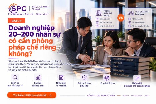 Mô hình pháp chế cho doanh nghiệp 20–200 nhân sự: lộ trình theo từng giai đoạn